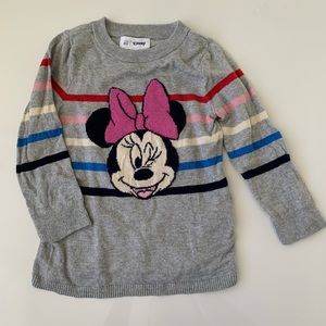Baby Gap Minnie Mouse Striped Sweater girls 2